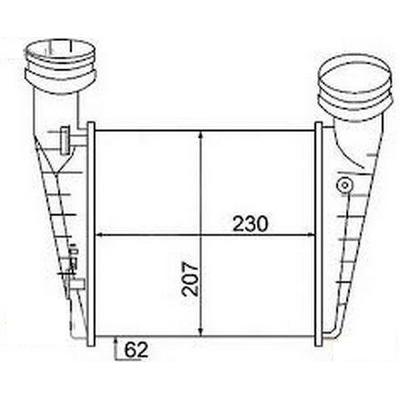 Turbo Radyatoru Avb-Awx-Avf-Bsv Passat (97-05) - Superb (02-08) (230×203×62) ORIS IVW002062