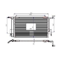 Klima Radyatoru P306-Partner-Xsara-Xsara Ii -Zx Benzinli  Olcu:(535×343×16) ORIS CPE016016