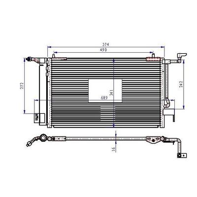 Klima Radyatoru P306-Partner-Xsara-Xsara Ii -Zx Benzinli  Olcu:(535×343×16) ORIS CPE016016