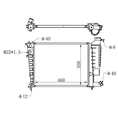 Motor Radyatoru (460×358×26) P306 93-> Manuel ORIS BPE019022