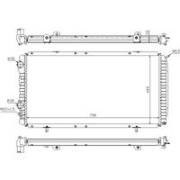 Motor Radyatoru Mekanik Boxer Jumper Ducato 2 0 Hdi 2 5D 2 5Td 2 8 2 8Td Olcu: (790×415×34) / (94 06) ORIS MFI189034