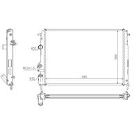 Motor Radyatoru (586×415×23) Megane 95-> Manuel ORIS MRN001023