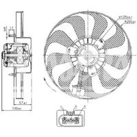 Fan Motoru ( 150/60W 290Mm) Golf Iv 98>06 Bora 99>05 Polo/Classic 04>08 A3 97>03 Tt 99>06 Cordoba 03>09 Ibiza 02>10 Leon 00>06 Toledo 99>04 Fabia 00>08 Octavia 97>11 ORIS FVW25300F