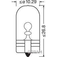 Ampul 24V 5W Buyuk Dipsiz T10 OSRAM 2845