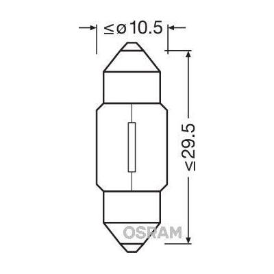 Ampul 12V 10W Sofit Kisa OSRAM 6438