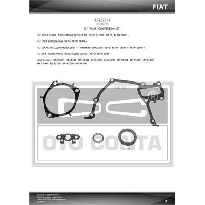 Fiat Linea - Doblo Jtd 1.6D 16V Alt Takim Conta Keceli OC 42427604