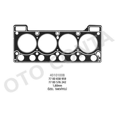 Silindir Kapak Contasi Lpgli Araclar 1 6Mm Ozel Takviyeli R12 1 3 OC 40101008