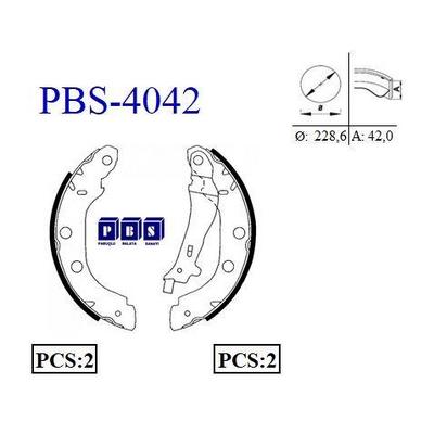 Arka Fren Balatasi Pabuc Kangoo 1 5Dci 1 9Dci (Buyuk) PBS 4042