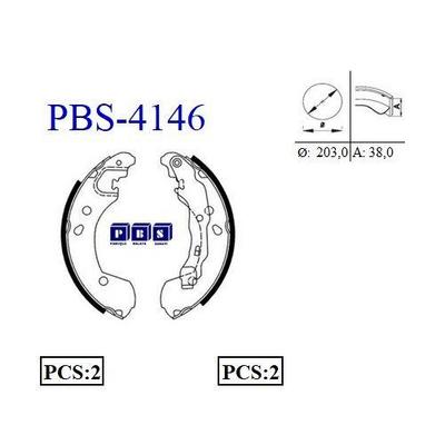 Arka Fren Balatasi Pabuc Clio Iii Clio Grandtour Modus Micra Note 1 2 / 1 4 / 1 5 / 1 6 PBS 4146