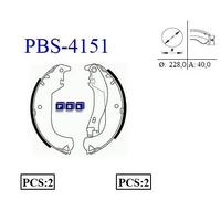 Arka Fren Balatasi Pabuc Doblo Albea 1 2 / 1 3 / 1 4 / 1 6 / 1 9 (Bendix Model) PBS 4151