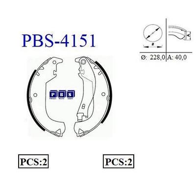 Arka Fren Balatasi Pabuc Doblo Albea 1 2 / 1 3 / 1 4 / 1 6 / 1 9 (Bendix Model) PBS 4151