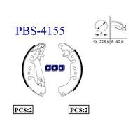 Arka Fren Balatasi Pabuc Egea 1.3D / 1.4 / 1.6 Fiat 500L 0.9 / 1.3D PBS 4155