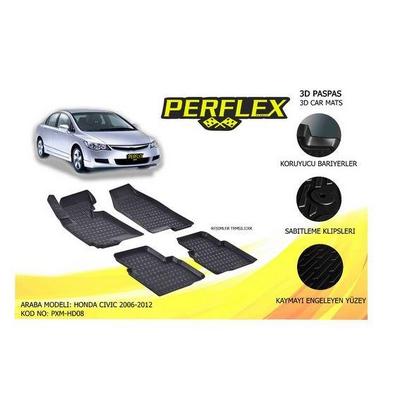 Paspas 3D Havuzlu X-Mat Honda Civic 2006-2012 PERFLEX PXM-HD08