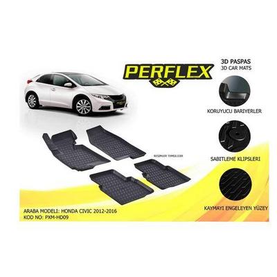 Paspas 3D Havuzlu X-Mat Honda Civic  2012-2016 PERFLEX PXM-HD09