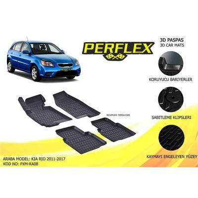 Paspas 3D Havuzlu X-Mat Kia Rio 2011-2017 PERFLEX PXM-KA08