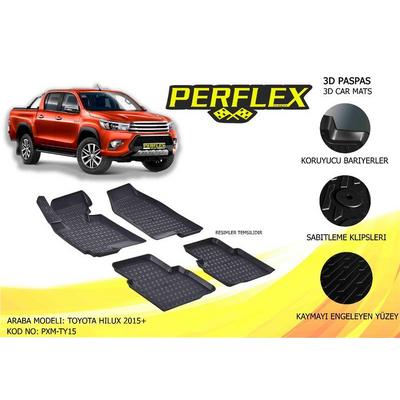 Paspas 3D Havuzlu X-Mat Toyota Hilux 2015-> PERFLEX PXM-TY15