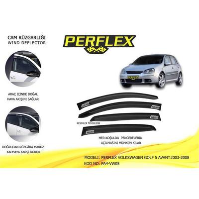 Cam Ruzgarligi Classic Tip 4 Parca Golf 5  2003-2008 PERFLEX PA4-VW05