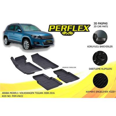 Paspas 3D Havuzlu X-Mat Tiguan 2008-2016 PERFLEX PXM-VW22