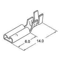 Kablo Ucu Mini Disi Gecmeli (Pirinc) Sf 1 / 2 D (A) / (2 8) Dp (Hoparlor+Tesisat Fisi)  RADE 0100204001