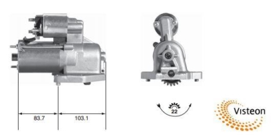 Mars Motoru 12V 22Dis 1 4Kw 2 5 Duratec Mondeo Iii 01>07 VISTEON 20-100-01032