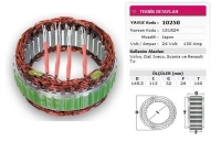 Stator Mitsubishi Tip 24V 130A Iveco Starlis Renault Volvo Daf Scania Tir Gruplari 4 Uclu Nursan 151824 YAVUZ 10 250