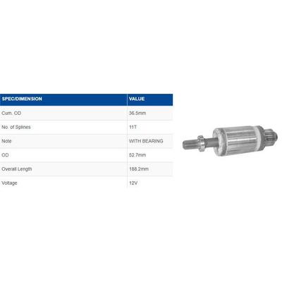 Kollektor Hitachi Tip 12V Bmc Levent 2.5Td Uzun Tip UNIPOINT AM6008