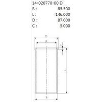 Motor Gomlek 82.50Mm Std Transit Connect 1,8 Tdci MAHLE 014WV2600