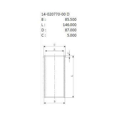 Motor Gomlek 82,50Mm / 0,50 Farkli Connect 1,8Tdci 02>13 Focus 98>05 MAHLE 014WV2700