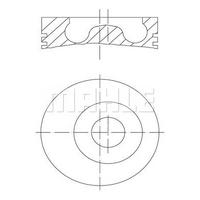 Motor Piston Segman 82,50Mm -0,50 Connect 1,8 Tdci  75 Ps MAHLE 0150502