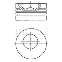 Motor Piston Segman 82,50Mm Std Connect 1,8 Tddi 90Ps 02 / MAHLE 0150600