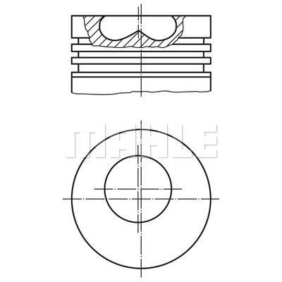 Motor Piston Segman 82,50Mm Std Connect 1,8 Tddi 90Ps 02 / MAHLE 0150600