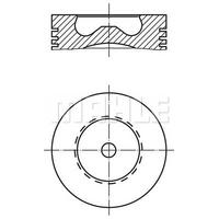 Motor Piston Segman 89.91Mm Std V 347 / V 348 2.4 D / 115 143Ps 06 / MAHLE 0158100