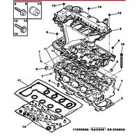 Silindir Kapagi P407 P307 P308 P508 C4 C5 Ii C5 Iii C8 P807 Expert Iii Jumpy Iii P607 Dw10Bted4 2,0 Hdi 16V Focus Ii C Max Mondeo Iv Kuga I Galaxy 2,0Tdci 16V Subapli PSA 0200GP